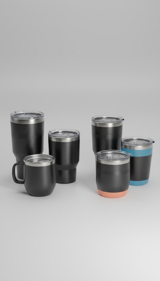 Stainless steel travel tumbler